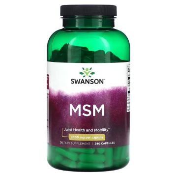 Swanson MSM 1000mg 240 Capsules. 087614026565
