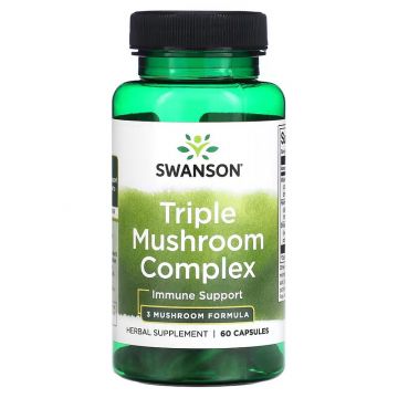 Swanson Full Spectrum Triple Mushroom Complex 60 Capsules. 087614113869