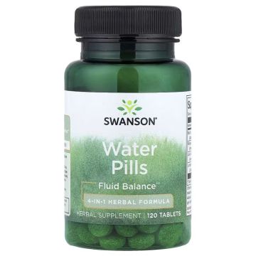 Swanson Water Pills-120Serv.-120Tablets Natuurlijke plaspillen. Diuretica werken vochtafdrijvend. 087614040134