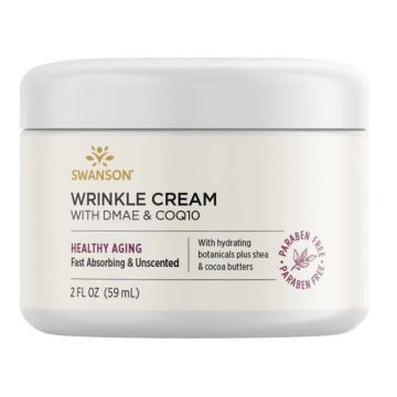 Parabeenvrije rimpelcrème met DMAE en CoQ10. Levert leeftijdsverbeterende natuurlijke ingrediënten. Bevat hydraterende plantaardige ingrediënten en verzachtende shea- en cacaoboter.