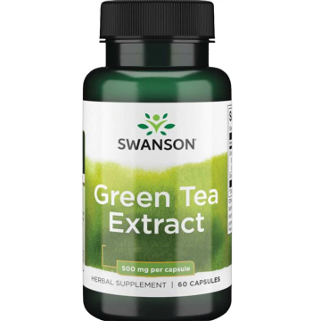 Swanson, Green Tea Extract, 500 mg, 60 Capsules