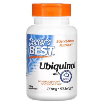 Doctor's Best, Ubiquinol with Kaneka Q+, 100 mg, 60 Softgels