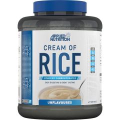 Cream of Rice Applied Nutrition. Applied Nutrition Cream of Rice is een heerlijke ontbijtgranen of rijstepap die 25 g koolhydraten per portie levert. Naast dat het een geweldige bron van koolhydraten is, is het ook goed voor je maag. Cream Of Rice is een 
