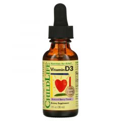 ChildLife Essentials, Vitamin D3, Natural Berry, 1 fl oz (30 ml). Vitamine D3 druppels voor kinderen
