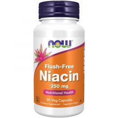NOW Flush-Free Niacin, No flush niacine: Vitamine B3 zonder flush