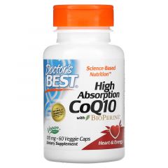 High Absorption CoQ10 with BioPerine, 100 mg, Doctor's Best