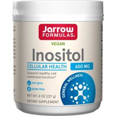 Jarrow Inositol Poeder, 227g. Inositol speelt een rol bij zenuwsignalering, glucose- en vetstofwisseling en calciumbalans. Ondersteunt de leverfunctie en cellulaire ontgifting.