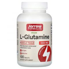 Suppletie met Jarrow Formulas L-Glutamine helpt bij de ondersteuning van veel stofwisselingsprocessen, waaronder de productie van glycogeen en de synthese en bescherming van spierweefsel. L-Glutamine is ook een belangrijke brandstofbron voor darmcellen en