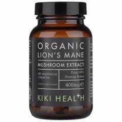 Lion's Mane's Extract Organic, 400mg - 60 vcaps, KIKI Health. Biologische Lion's Mane paddenstoel extract