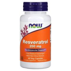 Natural Resveratrol 200mg, Now Foods