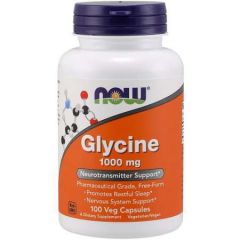 glycine 1000mg veg capsules now foods