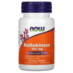now foods nattokinase 100mg 60 veg capsules
