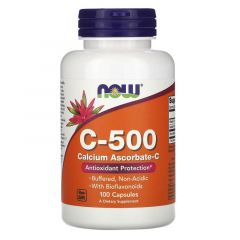 Vitamin C-500 Calcium Ascorbate-C, Now Foods