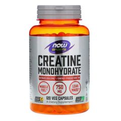 Creatine Monohydrate 750mg Now Foods 120caps