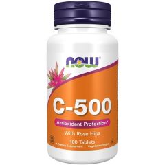 Vitamin C-500 with Rose Hips, Now Foods