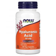 Hyaluronic Acid 50 mg with MSM | Now Foods