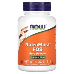 NutraFlora® FOS Powder, Now Foods, Prebiotica supplement