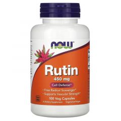 Rutin 450 mg 100 veg capsules now foods