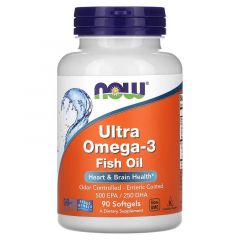 Ultra Omega-3 Visolie - NOW Foods 180 softgels