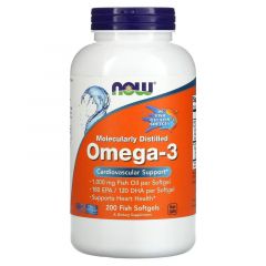Omega 3, 1000mg, Molecularly Distilled | Now Foods
