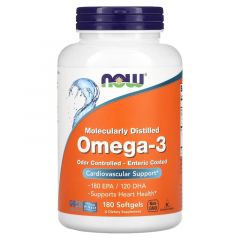 Omega-3 Visolie - visolie vrij van visgeur en smaak. - Enteric Coated - Now Foods, Door de Enteric coating geen oprispingen of vissmaak. 