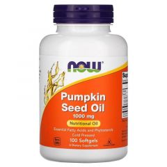 Pumpkin Seed Oil 1000mg - Pompoenpitolie capsules - Now Foods
