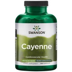 Cayenne 450mg, 40.000 Capsaicin HU, 300 capsules, Swanson 