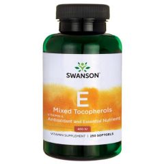 De Natural Vitamin E Mixed Tocopherols formule biedt een volledig spectrum van vetoplosbare vitamine E om de effecten van vrije radicalen in het hele lichaam te verminderen. Vitamine E helpt bij het schoonhouden van de bloedvaten, zorgt voor een goede blo