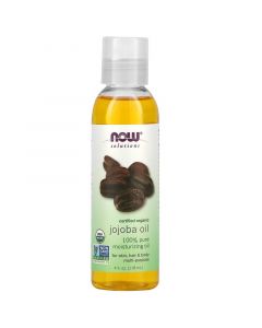 NOW Foods, Solutions, Certified Organic Jojoba Oil, 4 fl oz (118 ml)