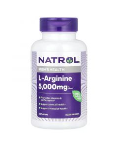 Natrol, L-Arginine, 5,000 mg, 90 Tablets (1,000 mg Per Tablet). 047469052348