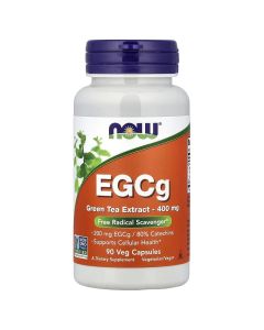 NOW Foods, EGCg, Green Tea Extract, 400 mg, 90 Veg Capsules