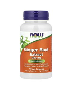 NOW Foods, Ginger Root Extract, 250 mg, 90 Veg Capsules